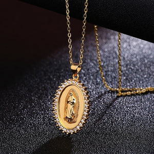 Virgin Mary Pendant Necklace