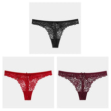 Load image into Gallery viewer, 3Pcs/Lot  Lace Thong Low Waist Panties String
