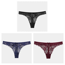 Load image into Gallery viewer, 3Pcs/Lot  Lace Thong Low Waist Panties String
