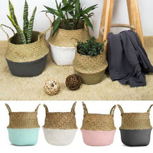 Load image into Gallery viewer, Rattan Straw Basket  Folding
