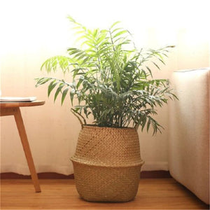 Rattan Straw Basket  Folding