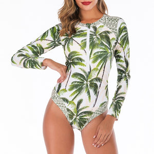 Tasha Leaves print swimsuit