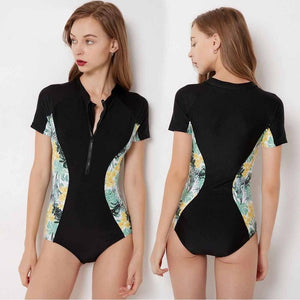 Tasha Leaves print swimsuit