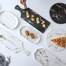 Load image into Gallery viewer, Sacha  Creative Marble rectangle ware
