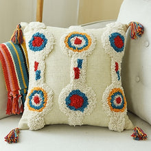Load image into Gallery viewer, Handmade Luxury Moroccan Style Cushion Cover Wool Tassels Boho Style Ethnic Colorful Pillow Cover 45x45cm/30x50cm HomeDecoration
