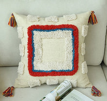 Load image into Gallery viewer, Handmade Luxury Moroccan Style Cushion Cover Wool Tassels Boho Style Ethnic Colorful Pillow Cover 45x45cm/30x50cm HomeDecoration

