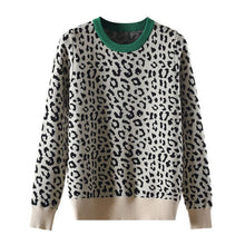 Load image into Gallery viewer, Carla sweater leopard knitted

