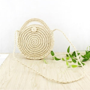 Alia  Rattan Bag Round