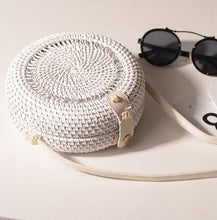 Load image into Gallery viewer, Alia  Rattan Bag Round
