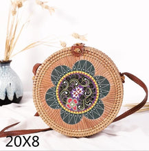 Load image into Gallery viewer, Alia  Rattan Bag Round

