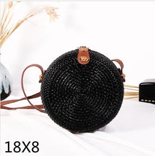 Load image into Gallery viewer, Alia  Rattan Bag Round
