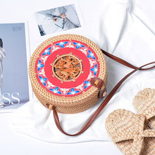 Load image into Gallery viewer, Alia  Rattan Bag Round
