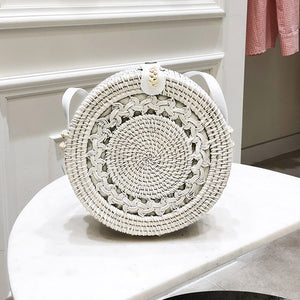 Alia  Rattan Bag Round