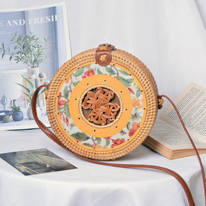 Alia  Rattan Bag Round