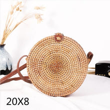 Load image into Gallery viewer, Alia  Rattan Bag Round
