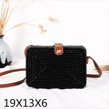 Load image into Gallery viewer, Alia  Rattan Bag Round
