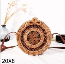Load image into Gallery viewer, Alia  Rattan Bag Round
