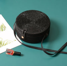 Load image into Gallery viewer, Alia  Rattan Bag Round
