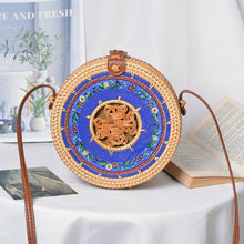 Load image into Gallery viewer, Alia  Rattan Bag Round

