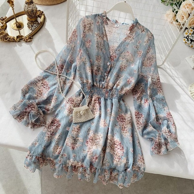 Ana chiffon floral dresses
