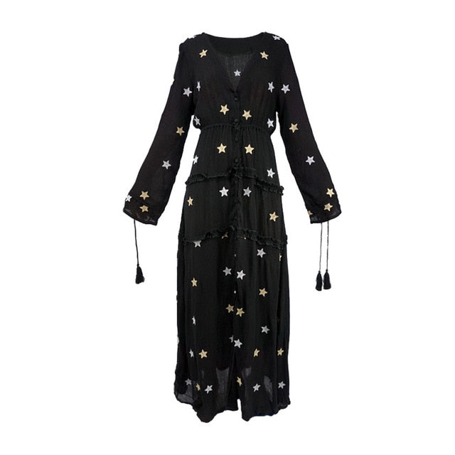 Star Bohemian beach dress