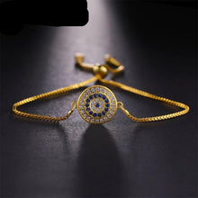 Load image into Gallery viewer, Juliana Eye Charm Adjustable Bracelet
