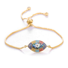 Load image into Gallery viewer, Juliana Eye Charm Adjustable Bracelet
