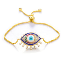 Load image into Gallery viewer, Juliana Eye Charm Adjustable Bracelet
