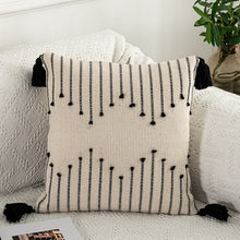Load image into Gallery viewer, Geometric cushion cover Tassels pillow cover Woven Thick Rug Cushion cover  45x45cm/30x50cm
