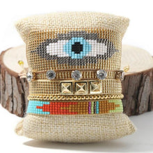 Load image into Gallery viewer, Clara eye  Handmade Bracelet Set
