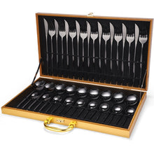 Load image into Gallery viewer, Luxury 24Pcs/set Gold Cutlery Silverware Set
