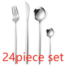 Load image into Gallery viewer, Luxury 24Pcs/set Gold Cutlery Silverware Set
