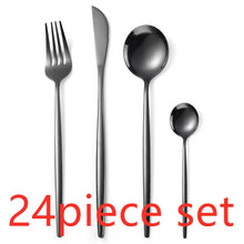 Load image into Gallery viewer, Luxury 24Pcs/set Gold Cutlery Silverware Set
