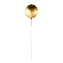 Load image into Gallery viewer, White &amp; Gold Dinnerware
