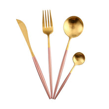Load image into Gallery viewer, White &amp; Gold Dinnerware
