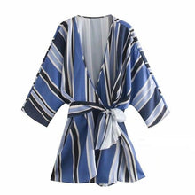 Load image into Gallery viewer, Rainbow Stripe Mini Dress

