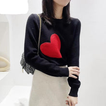 Load image into Gallery viewer, Anthro SUNDRY SWEATER with BIG RED HEART
