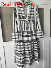 Load image into Gallery viewer, Boho Hunter Fashion Geometric Print Dress
