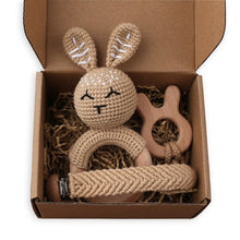 Load image into Gallery viewer, 1Set Crochet Bunny Baby Teether
