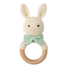 Load image into Gallery viewer, 1Set Crochet Bunny Baby Teether
