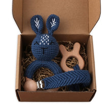 Load image into Gallery viewer, 1Set Crochet Bunny Baby Teether
