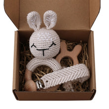 Load image into Gallery viewer, 1Set Crochet Bunny Baby Teether
