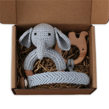 Load image into Gallery viewer, 1Set Crochet Bunny Baby Teether
