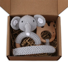Load image into Gallery viewer, 1Set Crochet Bunny Baby Teether
