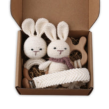 Load image into Gallery viewer, 1Set Crochet Bunny Baby Teether
