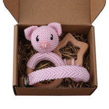 Load image into Gallery viewer, 1Set Crochet Bunny Baby Teether
