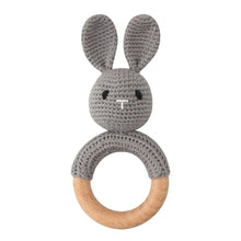 Load image into Gallery viewer, 1Set Crochet Bunny Baby Teether
