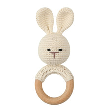 Load image into Gallery viewer, 1Set Crochet Bunny Baby Teether
