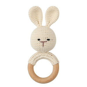 1Set Crochet Bunny Baby Teether