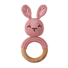 Load image into Gallery viewer, 1Set Crochet Bunny Baby Teether
